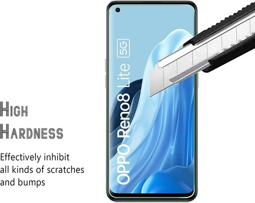 2x OPPO Reno 8 Lite Panzerfolie Schutzglas Hart 9H Displayschutz Verbundglas - Bild 4 von 5
