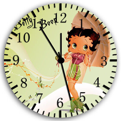 Borderless Betty Boop Frameless Wall Clock W92 Nice for Decor Or Gifts Borderless Betty Boop Frameless Wall Clock W92 Nice for Decor Or Gifts