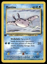 Pokemon Tcg Neo Genesis WOTC NM Regular Mantine [1st Edition] #64