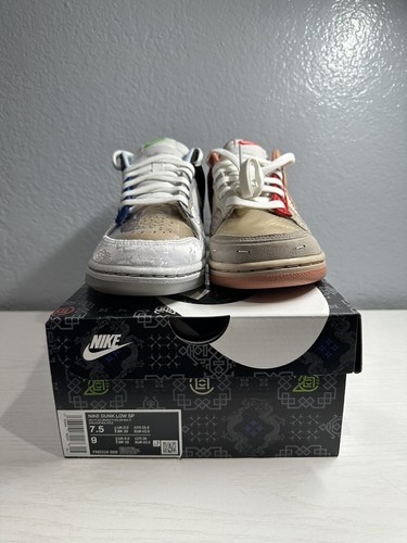 FN0316-999 CLOT Nike Dunk Low SP What The CLOT Mehrfarbig Größe 7,5 Herren/9 Damen - Bild 2 von 10