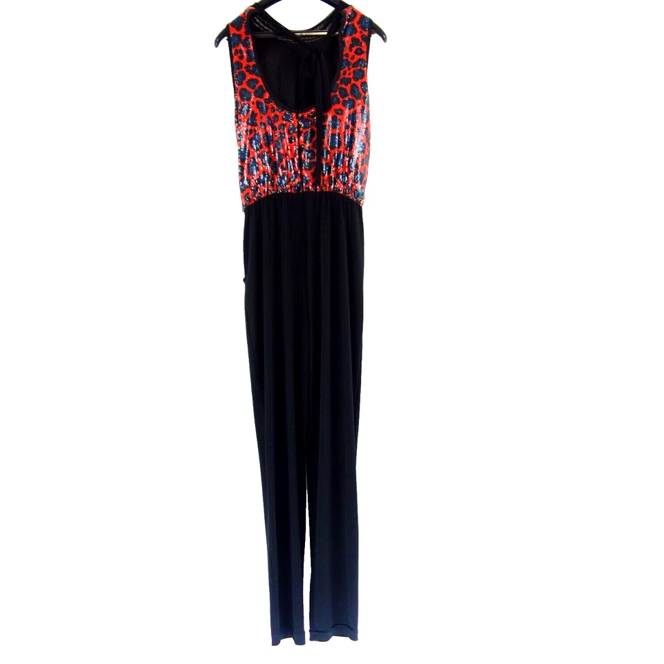 Overal ANA ALCAZAR Schwarz Rot Damen Jumpsuit Elegant Einteiler Größe 36 S Neu - Bild 3 von 4