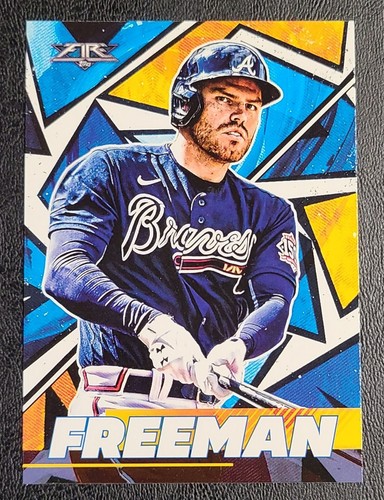 2021 Topps Fire Freddie Freeman #43 Atlanta Braves Dodgers