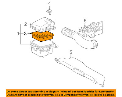 Lexus GS400 1998-2000 LS430 2001-2006 Genuine OEM Air Filter 17801-50030