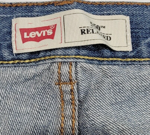 Vintage Levi's 550 Relaxed Blue Denim Medium Wash Jeans Boys 10 Husky 30x26 - Picture 10 of 15