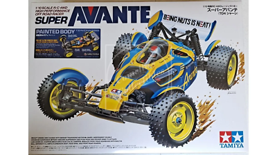 Tamiya RC Pre-Painted Super Avante 1/10 4WD Buggy Kit with TD4 