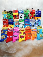 NEW CRAZY SOCKS ODD SOX Funny Kids Novelty Cereal Candy Party Favors Cartoon