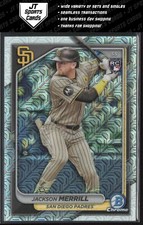 2024 Bowman Chrome Jackson Merrill 27 RC Mojo Refractor | San Diego Padres