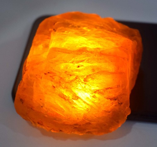 Yellow Golden Fluorite 1422 Ct/71 mm Natural Gemstone Rough Mineral Specimen - Picture 4 of 4