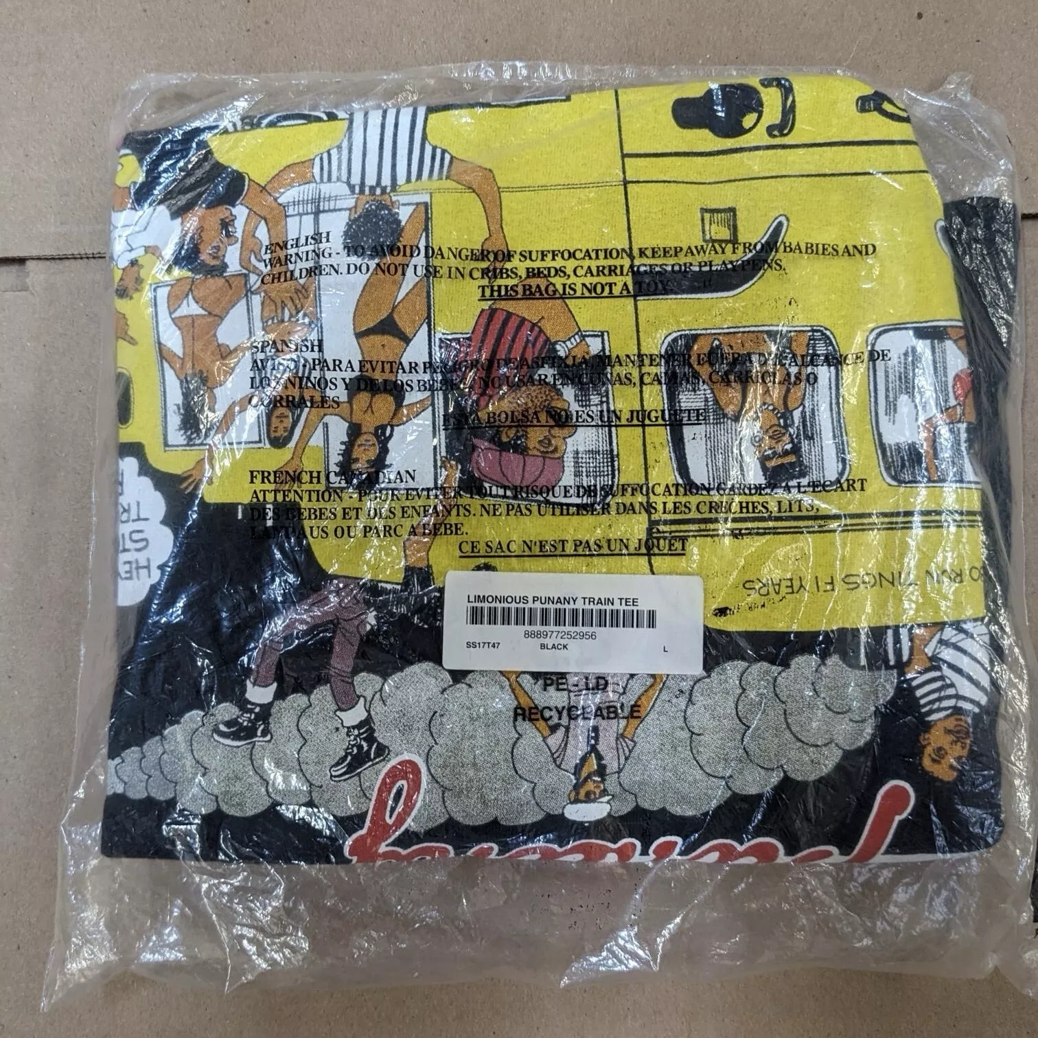 SS17 SUPREME WILFRED LIMONIOUS PUNANY TEE SHIRT NOIR GRAND L 2017