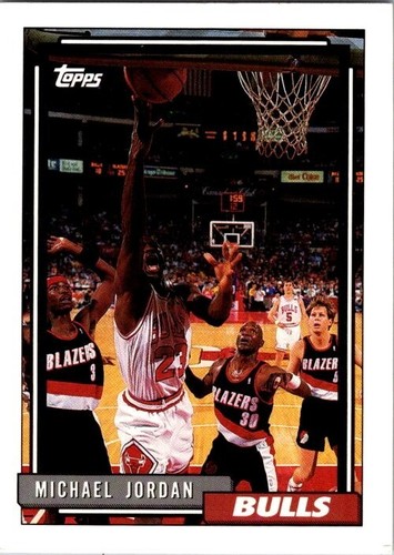 Michael Jordan Basketball Topps 1992 # 141 Chicago Bulls