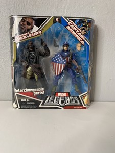 Marvel-Legends-ULTIMATE-NICK-FURY-amp-ULTIMATE-CAPTAIN-AMERICA-2-Pack-New-NIB