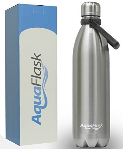 AquaFlask 800 ml Insulated Double Wall Stainless Steel Water Bottle with Handle AquaFlask 800 ml Insulated Double Wall Stainless Steel Water Bottle with Handle