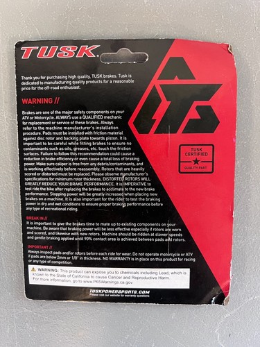 Front Brake Pads Kawasaki KLR650 KLX230 Tusk KLR 650 Adventure ABS KLX 230 S SM - Picture 2 of 5
