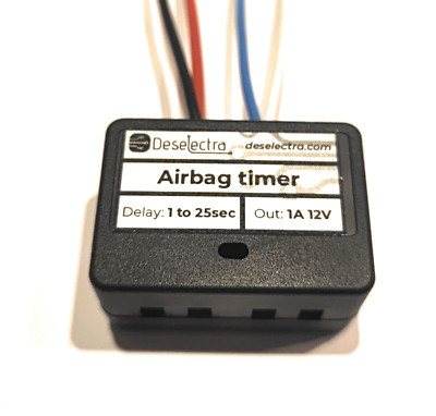 Boxed Mini Car Timer Switch Airbag Light Relais 1 to 25 Sec Kit Delay Off 12V 1A