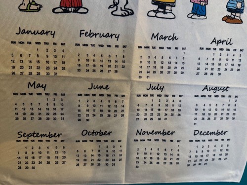Snoopy 2025 friends wall poster 2025 calendar diary - Picture 7 of 7