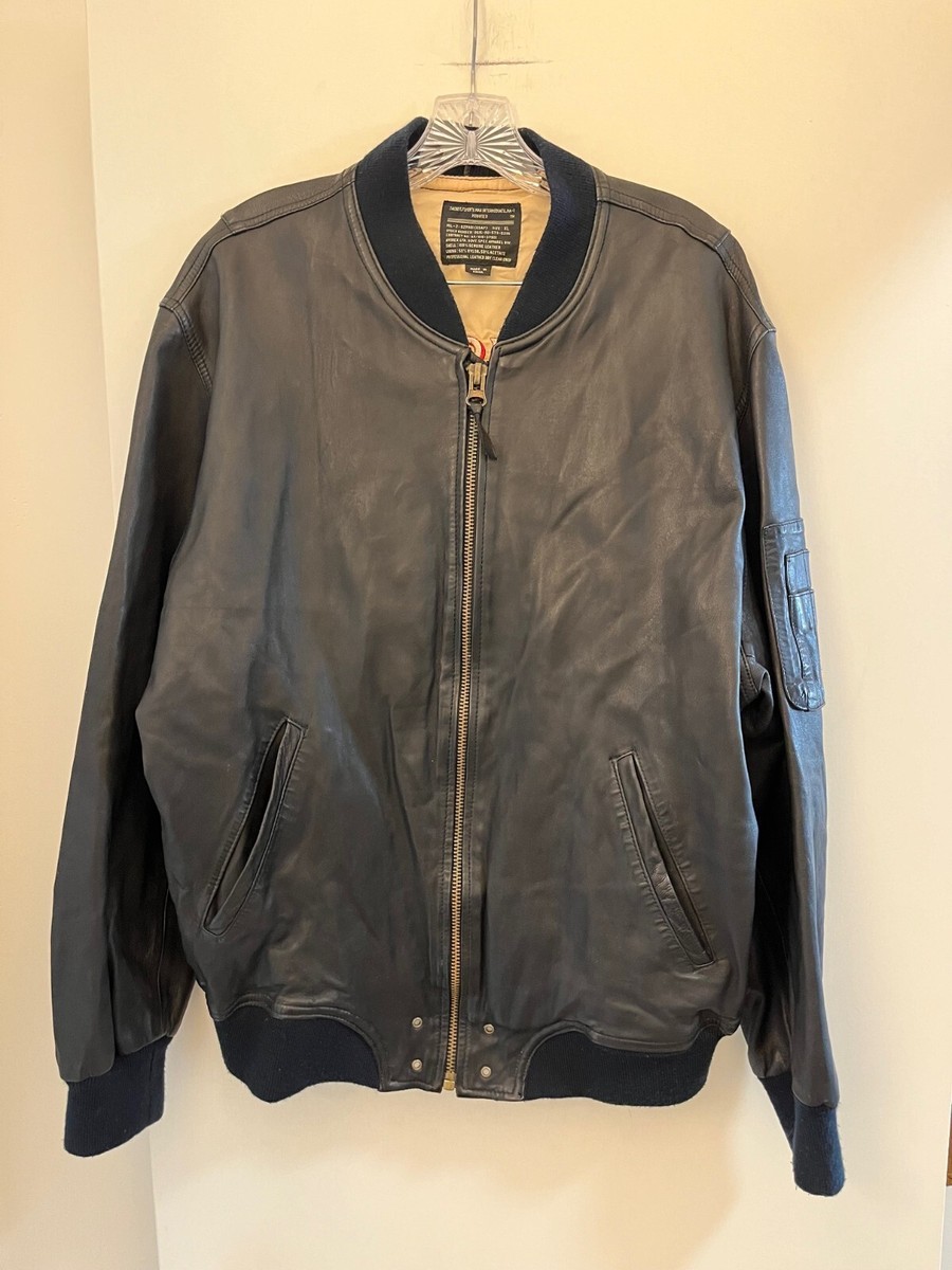 Avirex - Intermediate MA-1 Modified Air Force, Black Leather