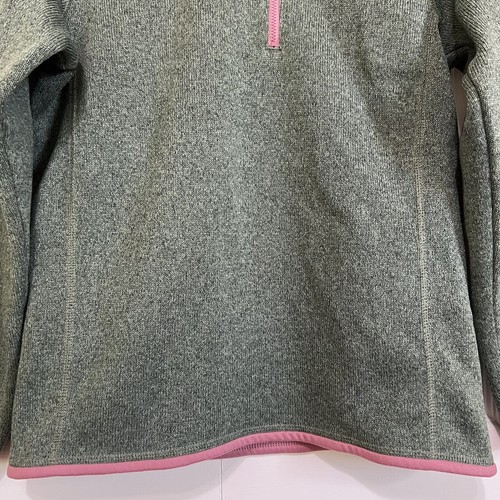 Patagonia Quarter Zip Better Sweater Pullover Green/Pink Boys Size XL (14) - Picture 5 of 12