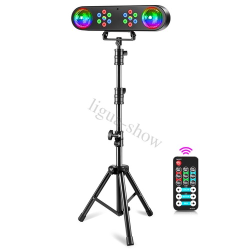 Juego de luces de DJ con soporte barra de fiesta telbum móvil escenario sonido activado - Imagen 15 de 15