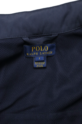 POLO RALPH LAUREN Jacket Boy's 7 YEARS Full Zip Hidden Hood Lightweight Navy - Picture 11 of 11