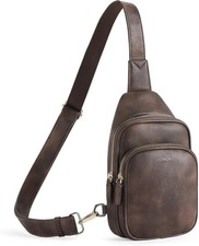 Sling Bag Small Crossbody Bags for Women Vegan Leather Fanny Pack Chest Bags ...