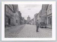 Vintage Photo Street Scene Possibly Bavaria Germany Rothenburg ob der Tauber