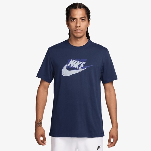 NIKE UOMO T-SHIRT COTONE art. HJ0559 - NERO e BLU - Imagen 6 de 10