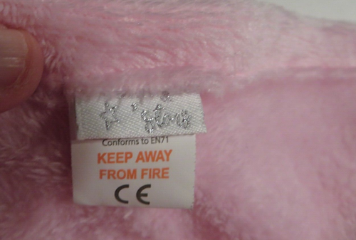 Moon and Stars pink Plush Bunny Lovey Baby Security Blanket comforter (RARE) - Picture 2 of 2
