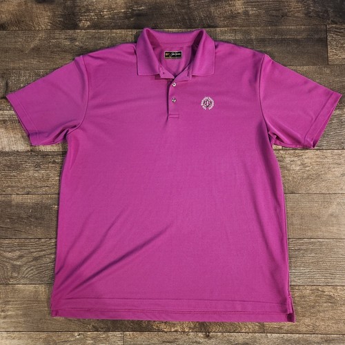 The Memorial Tournament Jack Nicklaus Golden Golf Polo Pink Purple Men's XL - Foto 1 di 6