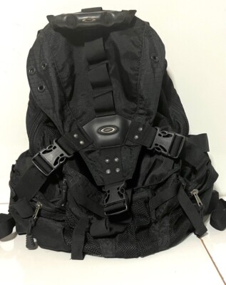 VINTAGE Oakley Men Backpack Multi-Pockets Black Big Riding