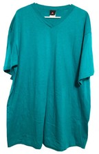 Vintage 90s Le Coq Sportif T Shirt Single Stitch Made in USA XL Teal NOS