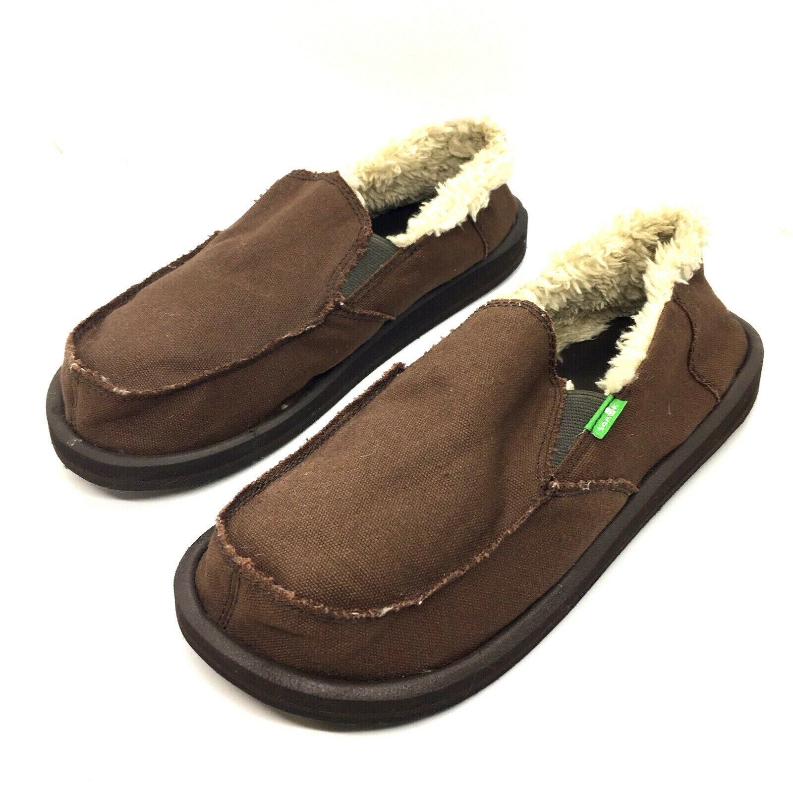 sanuk fur lined