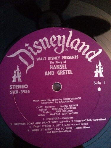 Hansel & Gretel Disney Record 3955 Stereo Gatefold 1969 Engelbert Humperdinck - Picture 8 of 11