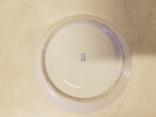 Austrian Porcelain Cup and Saucer with Floral Decorations and Gold Trim - Picture 10 of 10