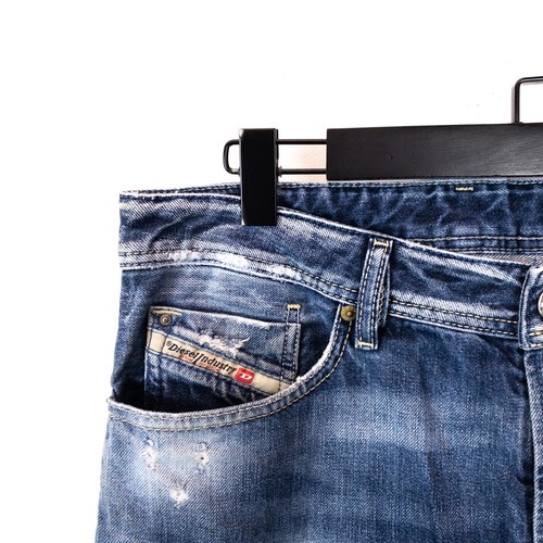 Diesel Waykee Distressed Washed Blue Denim Jeans - W33 L32 - Picture 16 of 24