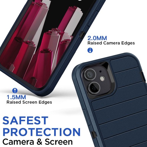 For Apple iPhone 11 Shockproof Heavy Duty Kickstand Case Cover / Tempered Glass - Picture 31 of 38