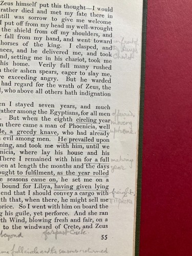 Homer - The Odyssey Vol II - Loeb Classical Library 1931 Annotated Fred Gettings - Picture 15 of 24