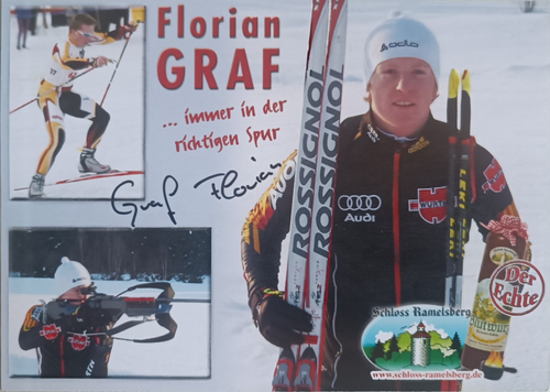 Original Autogramm Biathlon Florian Graf