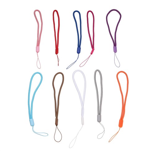 10 PCS Sangle Téléphone Nylon Main Mobile Bretelles Porte-clés Bracelet - Photo 4/12