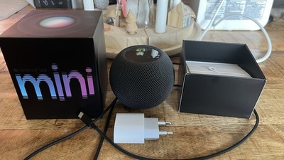 Apple HomePod Mini A2374 Space Grau mit Netzteil