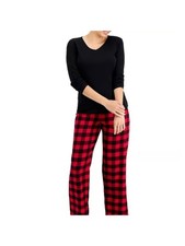CHARTER CLUB Intimates Red Straight Leg Plaid Sleep Pants XL