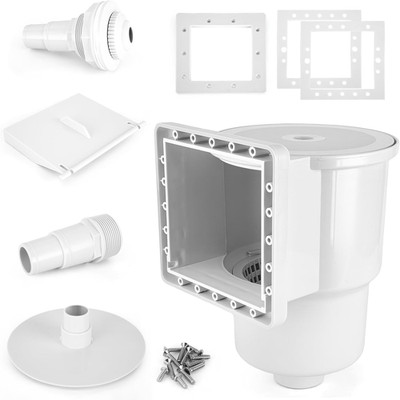 Above Ground Pool Skimmer Kit, Standard Thru-Wall Skimmer, Pool Wall Skimmer
