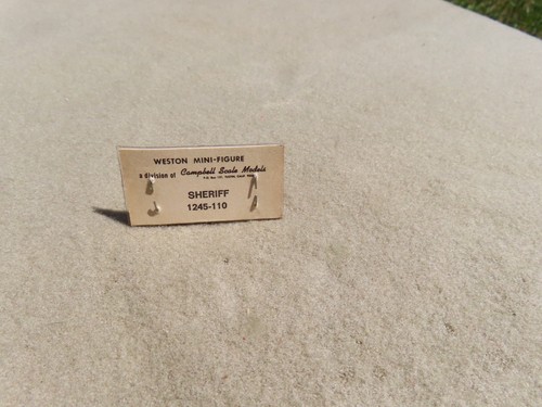 Figuras diecast de metal HO Weston / Campbell modelo Sheriff #1245-110 - Imagen 2 de 4
