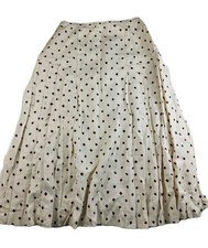Vintage Christian Dior Women's Linen Lined Pleated Skirt Size L See Description