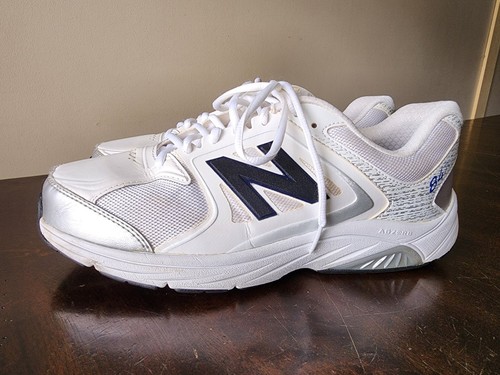 Men's New Balance 847v3 Walking Shoe Size 9.5 4E (Extra Wide) White Silver Blue