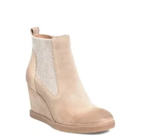 NEW Söfft Womens 9.5 Monica Wedge Chelsea Boot Barley Free Shipping MSRP$160