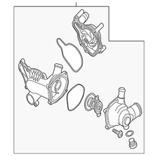 Genuine Volkswagen Water Pump Assembly 079-121-010-D
