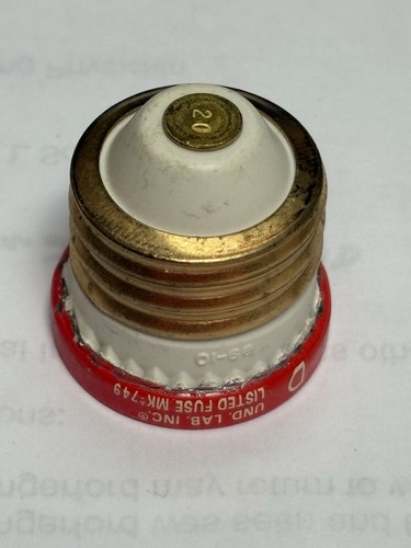 NEW BUSS TL20 TL-20 TRON TIME DELAY SCREW IN TYPE BUSSMANN FUSE - Picture 2 of 3