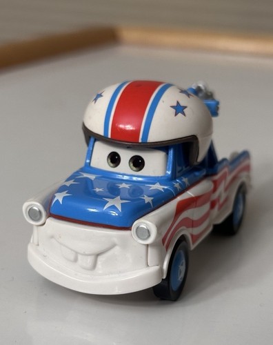 Disney Pixar Cars Toon Mater the Greater Super Stunt Show Plastic Loose Rare - Picture 5 of 6