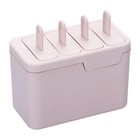  4-Cell DIY Popsicle Molds Ice Lolly Maker Ice Cream Making Tool Reusable Ice