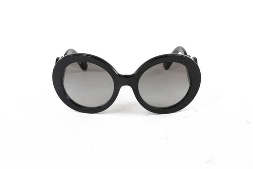 Lunettes de soleil rondes Prada en acétate femme noir taille unique